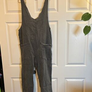 Zenana Outfitters Charcoal Overalls